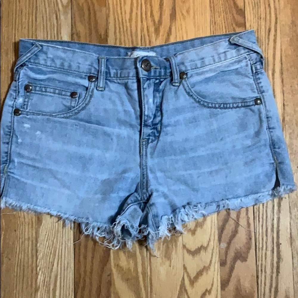 Free People cut off jean shorts